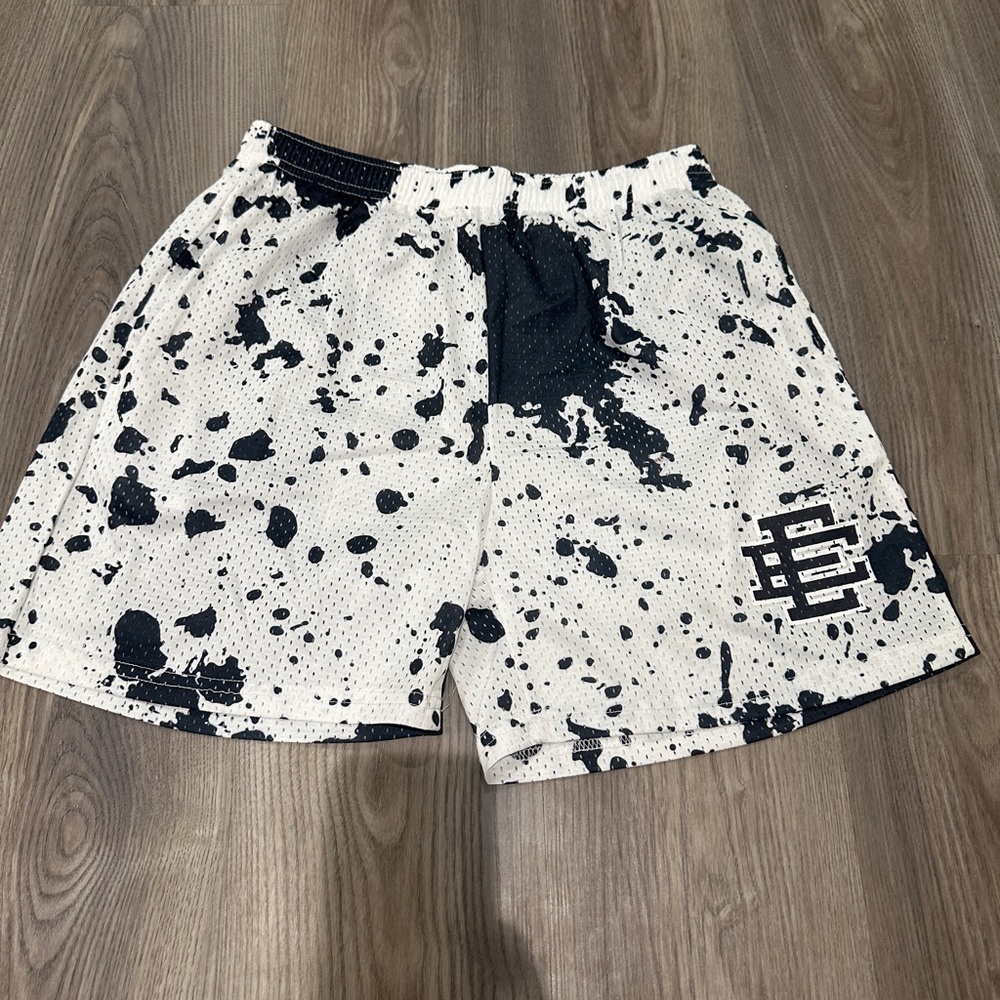Eric Emanuel Black and White Athletic Shorts
